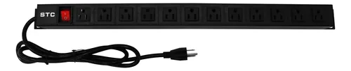 REGLETA PDU VERTICAL 25 PULGADAS (63 CM) 120V 15A; 12 TOMAS MODELO: STC-VCT MARCA: STC